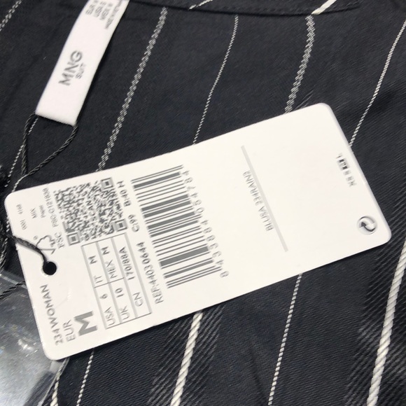 Mango Striped bow blouse - Picture 6 of 8